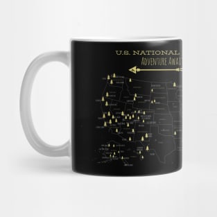 national parks in america - usa hiking Mug